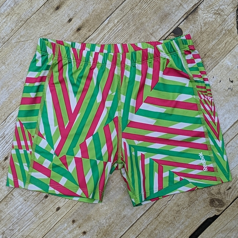 Reebock Geometric Pattern Shorts Girls Size Large